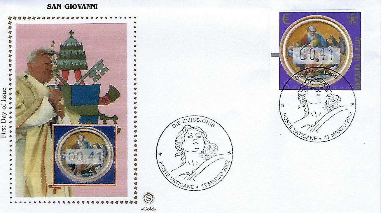 Vatican Vending Machine Stamps